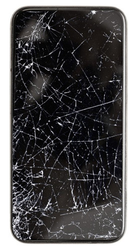 iPhone with Broken Screen